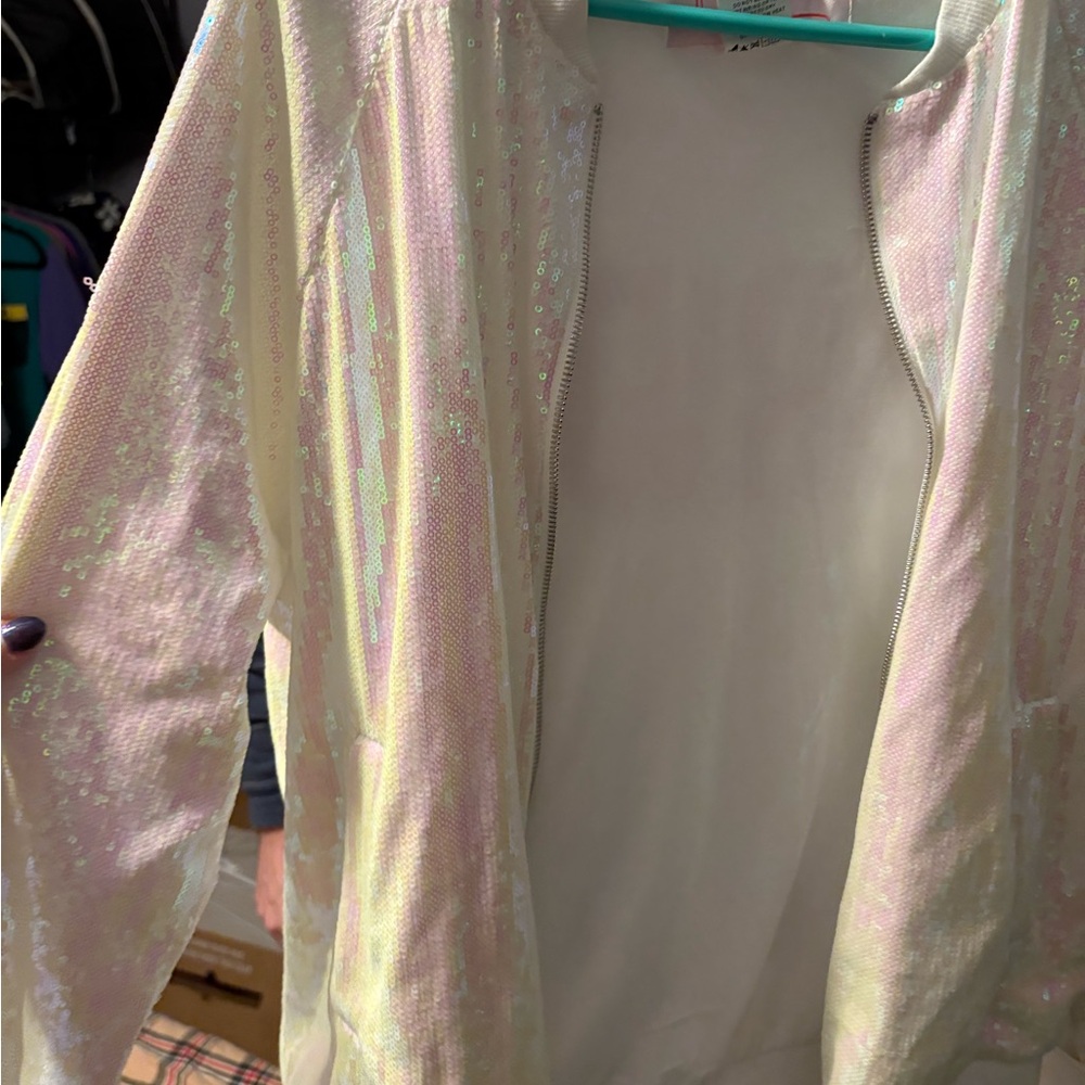 Hayley Paige sequin bride bomber - Picture 10 of 12